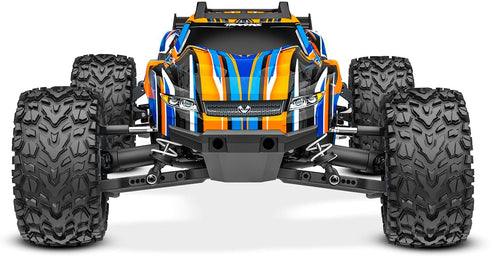 ORANGE RUSTLER 4X4 VXL WITH HEAVY DUTY UPGRADES (1/10) - 67376-4-ORNG