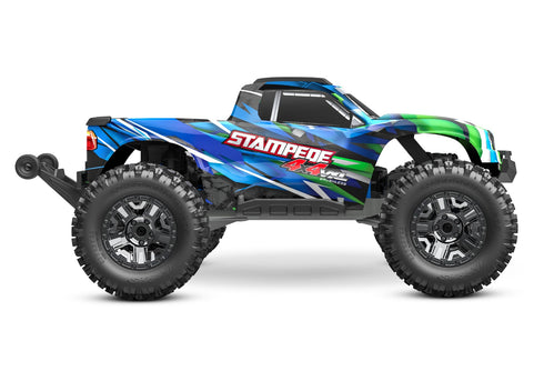 GREEN STAMPEDE 4X4 VXL WITH EXTREME HEAVT DUTY UPGRADES (1/10) 90376-4-GRN