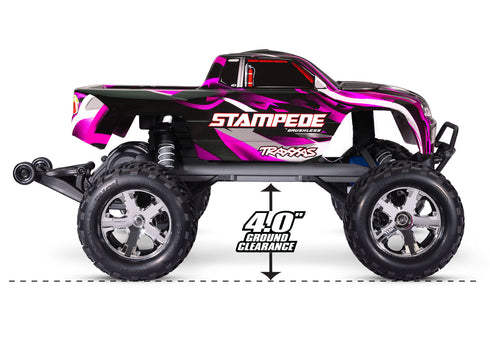 STAMPEDE 2WD BL-2S HD PINK - (1/10) 36354-4-PINK