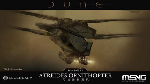 DUNE ATREIDES ORNITHOPTER PLASTIC MODEL KIT BY MENG
