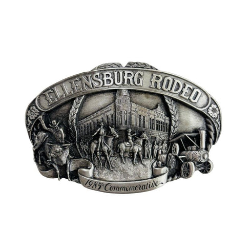 ELLENSBURG RODEO BELT BUCKLE 1985