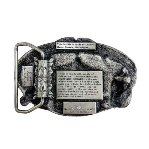 ELLENSBURG RODEO BELT BUCKLE 1985
