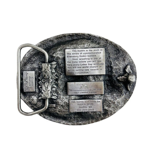 ELLENSBURG RODEO BELT BUCKLE 1987