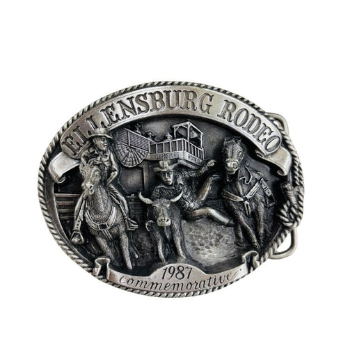 ELLENSBURG RODEO BELT BUCKLE 1987