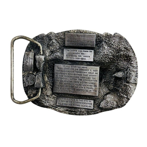 ELLENSBURG RODEO BELT BUCKLE 1989