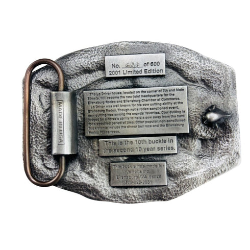 ELLENSBURG RODEO BELT BUCKLE 2001