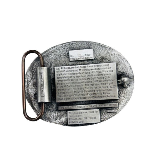 ELLENSBURG RODEO BELT BUCKLE 2003