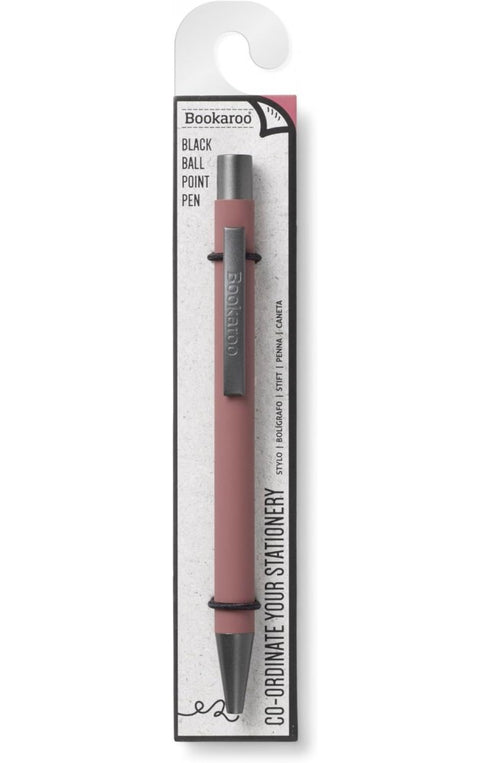 DARK RED BOOKAROO BALL POINT PEN BLACK INK