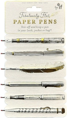 FABULOUSLY FLAT PAPER PENS BY IF