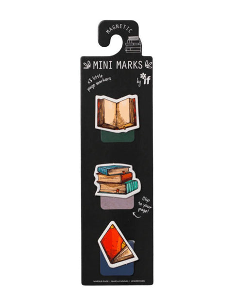 BOOKS MINI MARKS MAGNETIC BOOKMARKS