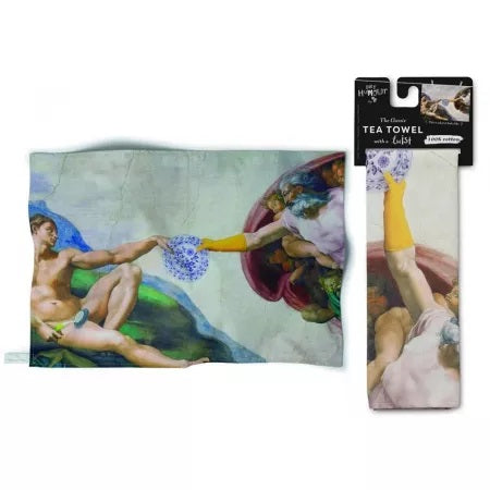 THE CREATION OF BUBBLES TEA TOWEL