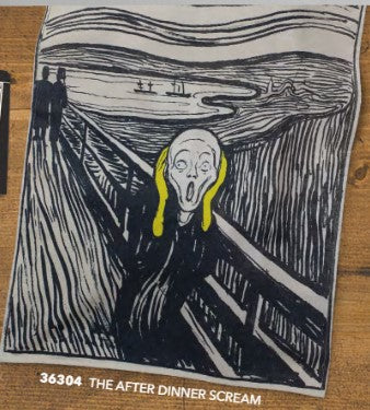 THE AFTER DINNER SCREAM TEA TOWEL