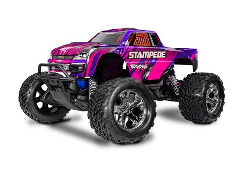 STAMPEDE 2WD HD PINK W/ BATTERY (1/10) - 36254-8-PINK
