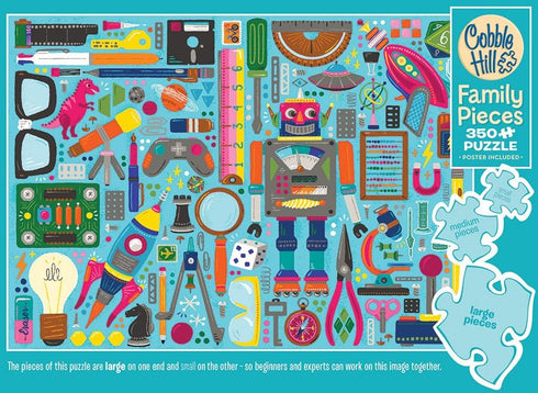 NERDY JUNK DRAWER 350 FAMILY PIECES PUZZLE - ZIRKUS DESIGN