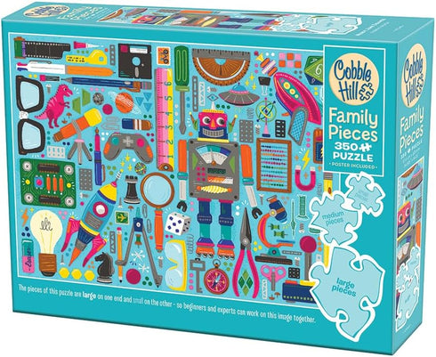 NERDY JUNK DRAWER 350 FAMILY PIECES PUZZLE - ZIRKUS DESIGN