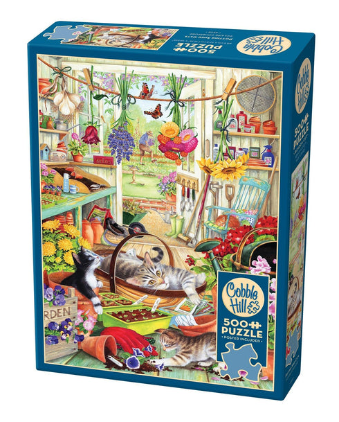 Potting Shed Cat 500 Pc Puzzle