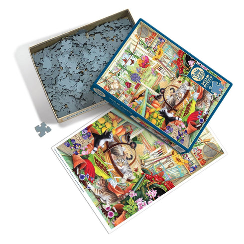 Potting Shed Cat 500 Pc Puzzle