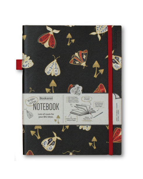 DARK MOTH A5 BOOKAROO NOTEBOOK - IF USA