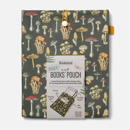 BOTANICAL MUSHROOM BOOKAROO BOOKS & STUFF POUCH - IF USA