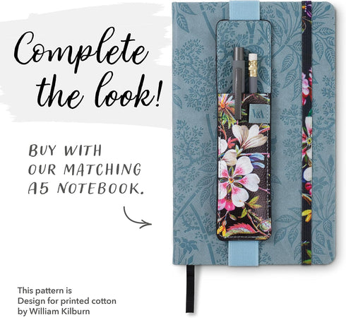 DARK FLORAL BOOKAROO PEN POUCH - IF USA