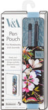 DARK FLORAL BOOKAROO PEN POUCH - IF USA
