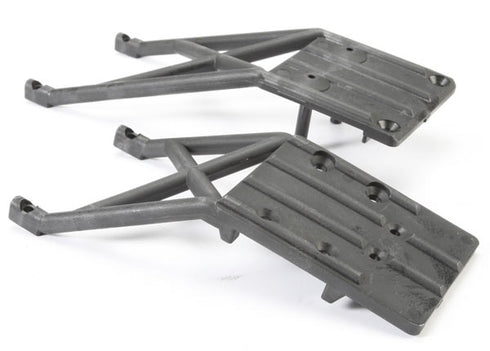 BLACK FRONT AND REAR SKID PLATES FOR SLASH 5837