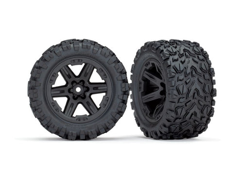 RXT 2.8" BLACK WHEELS & TALON EXT TIRES (2) 6773