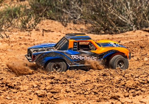 (IN-STORE PICKUP ONLY) MINI SLASH 4X4 ORANGE/BLUE (BATTERY & CHARGER INCLUDED)