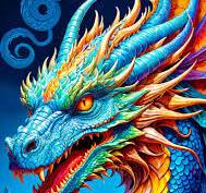BLUE DRAGON 1000 PIECE JIGSAW PUZZLE - ENJOY