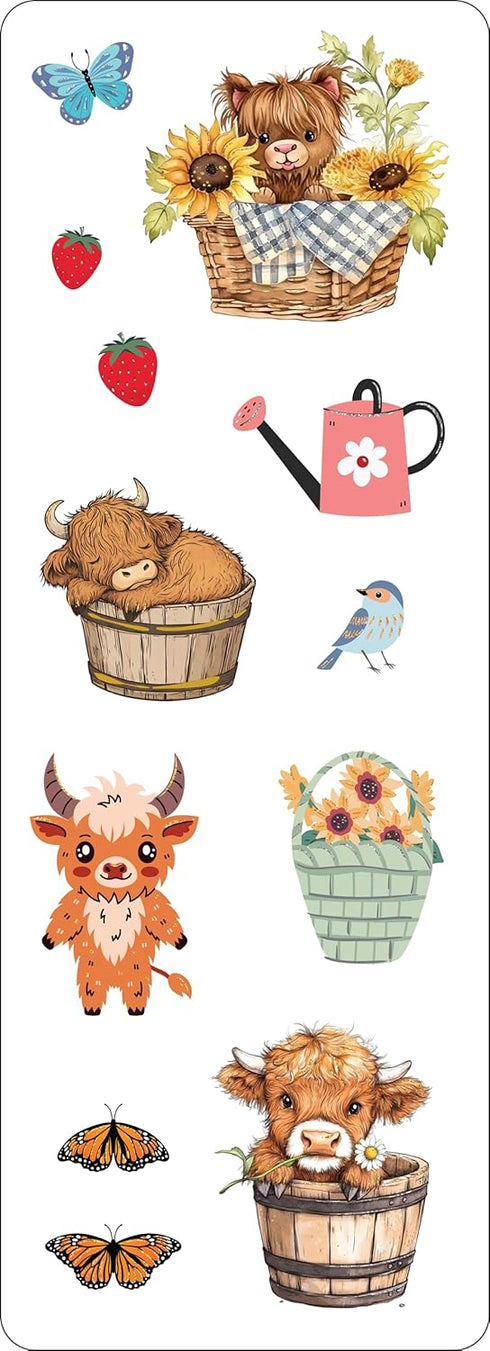 HIGHLAND COWS STICKERS