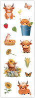 HIGHLAND COWS STICKERS
