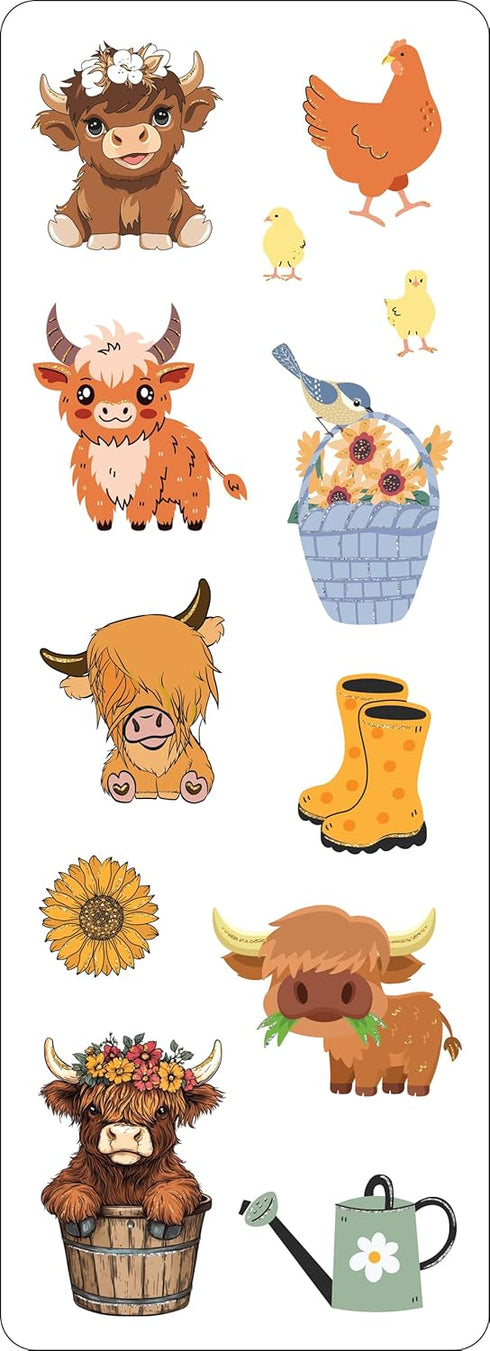 HIGHLAND COWS STICKERS