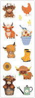 HIGHLAND COWS STICKERS