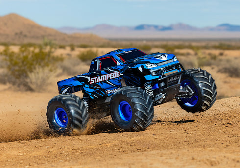 BLUE STAMPEDE 2WD XL-5 W/ BATTERY & CHARGER (1/10) - 36254-8-BLUEX