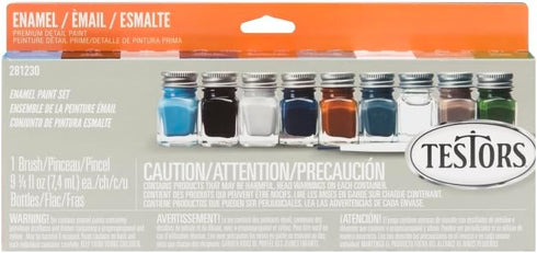 Camo Flat Enamel Paint Set (9) Testors