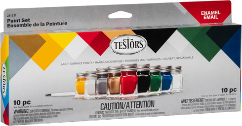 All Purpose Enamel Paint Set (9) Testors
