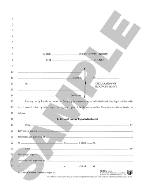 812.08 Declaration Of Proof Of