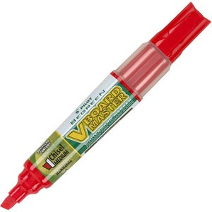 WBMARK VBOARD MARKER CHISEL RED