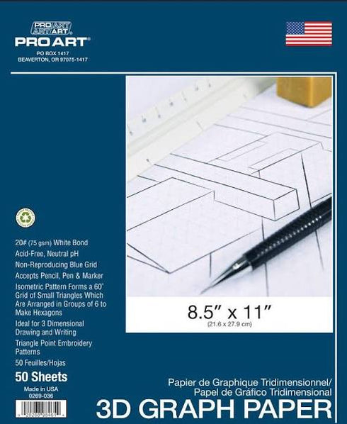 GRAPH 3D GRAPH PAPER PAD