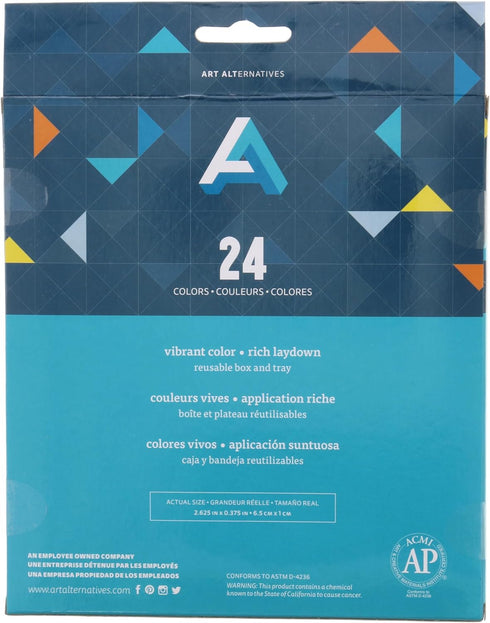 ART ALTERNATIVES ARTIST SOFT PASTEL SET, 24-COLORS - REUSABLE INNER TRAY