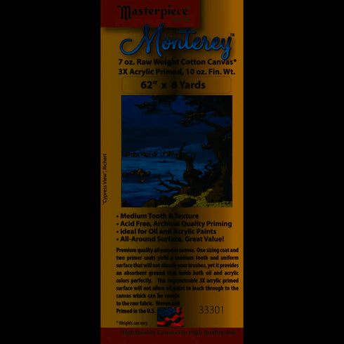Primed Canvas Roll 62"X6Yd