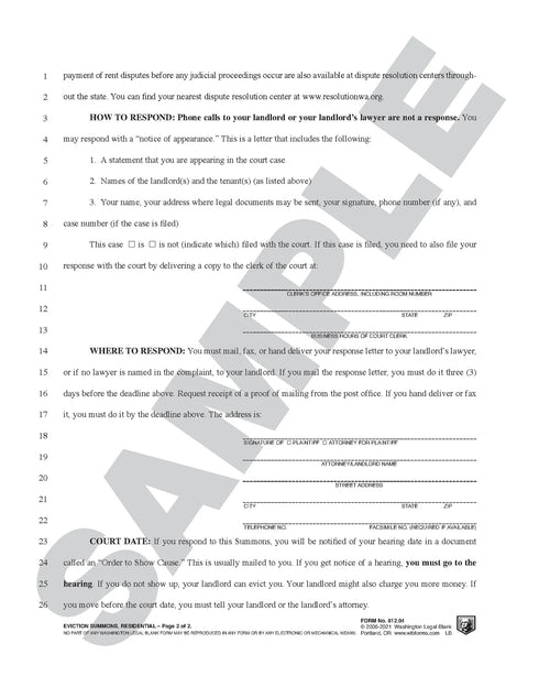 812.04 EVICTION SUMMONS RESIDE