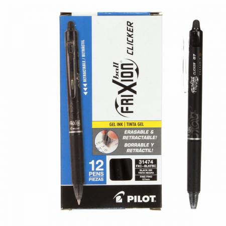 FX Frixion Clicker Erasable Pen Black Fine Point 0.7mm