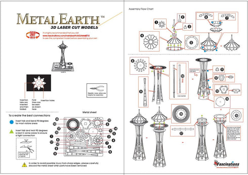 METAL MODEL KIT SPACE NEEDLE