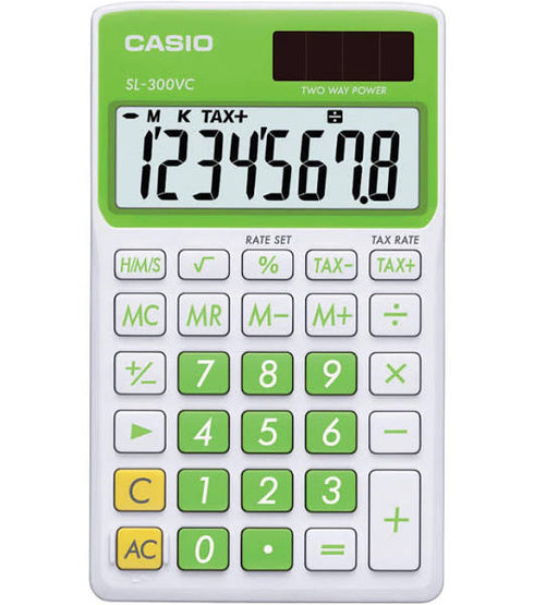 Casio Calculator Green