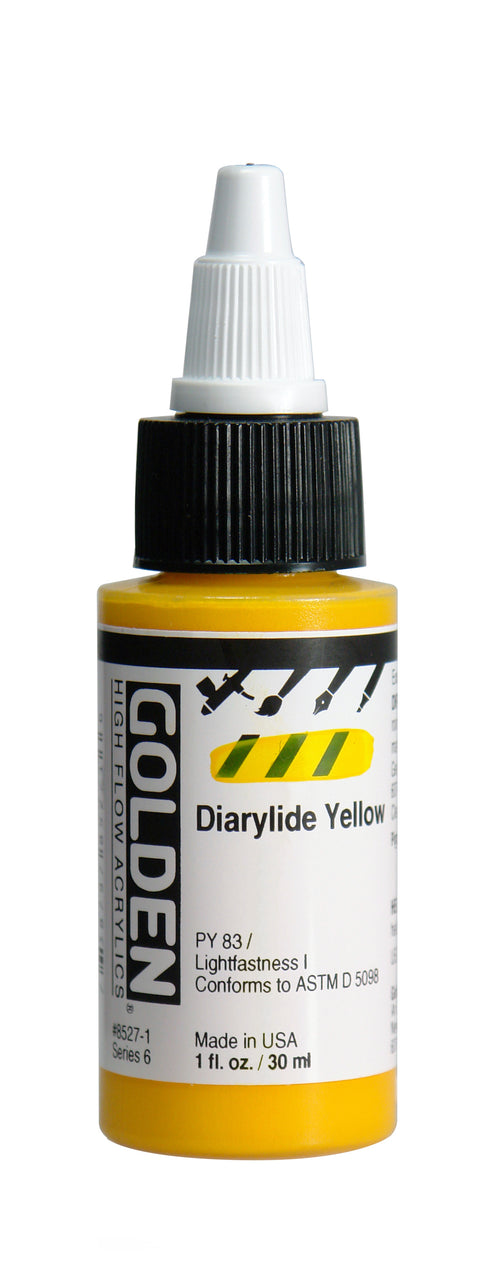 HIGH FLOW ACRYLIC PAINT DIARYLIDE YELLOW OW 1OZ