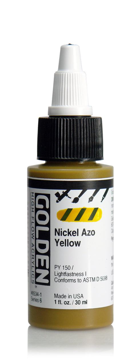 HIGH FLOW ACRYLIC PAINT NICKEL AZO YELLOW OW 1O
