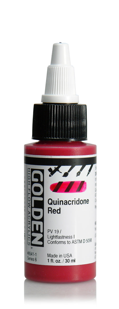 HIGH FLOW ACRYLIC PAINT  QUINACRYLIC PAINT IDONE RED 1OZ