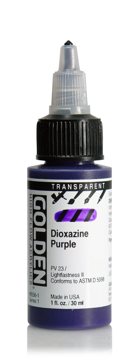 HIGH FLOW ACRYLIC PAINT DOIXAZINE PURPLE 1OZ