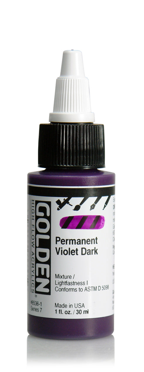 HIGH FLOW ACRYLIC PAINT PERM VIOLET DARK 1OZ